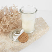 Custom Artwork Engraved Name Wooden Baptism Gift Tag with Candle