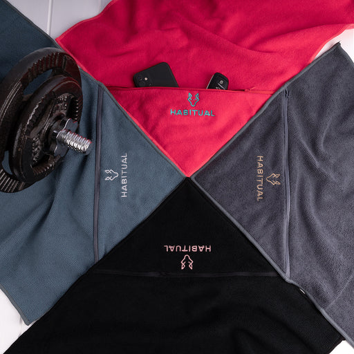 Personalised gym towel with logo for corporate wellness packs