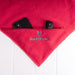 Watermelon gym towel with embroidered logo and built-in zip pocket