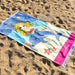 Custom Embroidered Girls Name Pink Mermaid and Dolphin Beach Towel