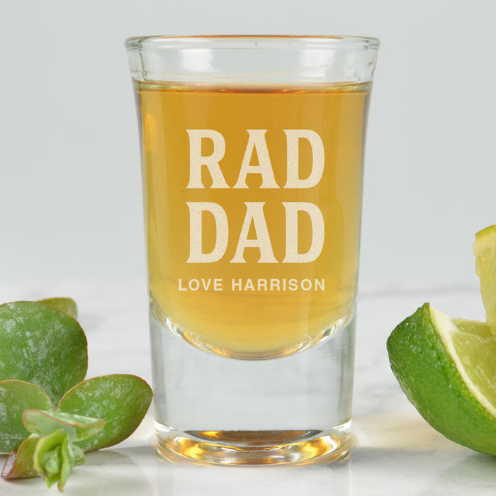 Personalised Engraved Father's Day Shot Glass 40ml