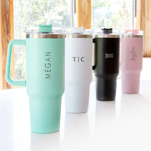 Personalised Engraved Stainless Steel 1200ml Tumbler with Carry Handle