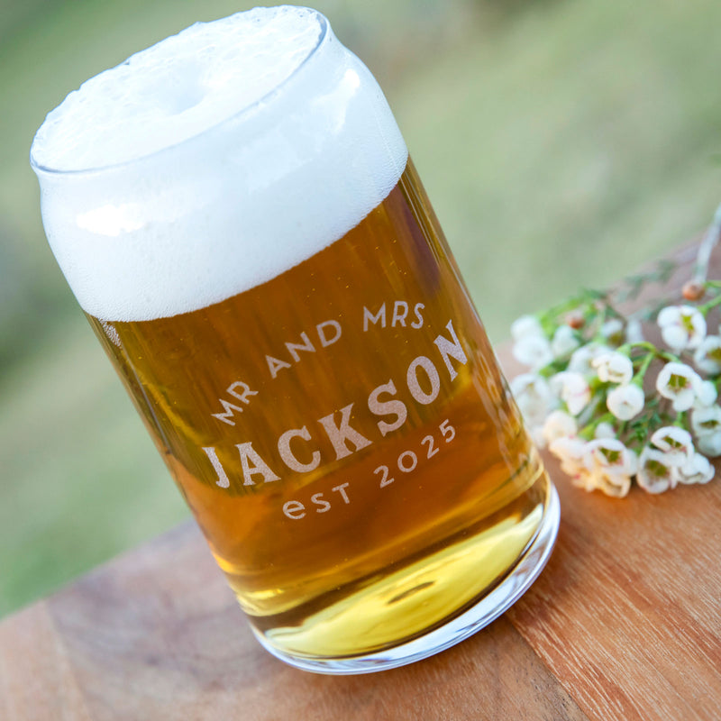 Customised Engraved Name Groomsman Wedding Beer Can Favour