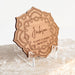 Customised Engraved Wooden Flower Wedding Reception Place card with acrylic stand