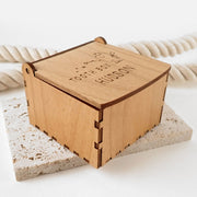 Custom Designed Engraved Laser Cut Tooth Fairy Wooden Box Present