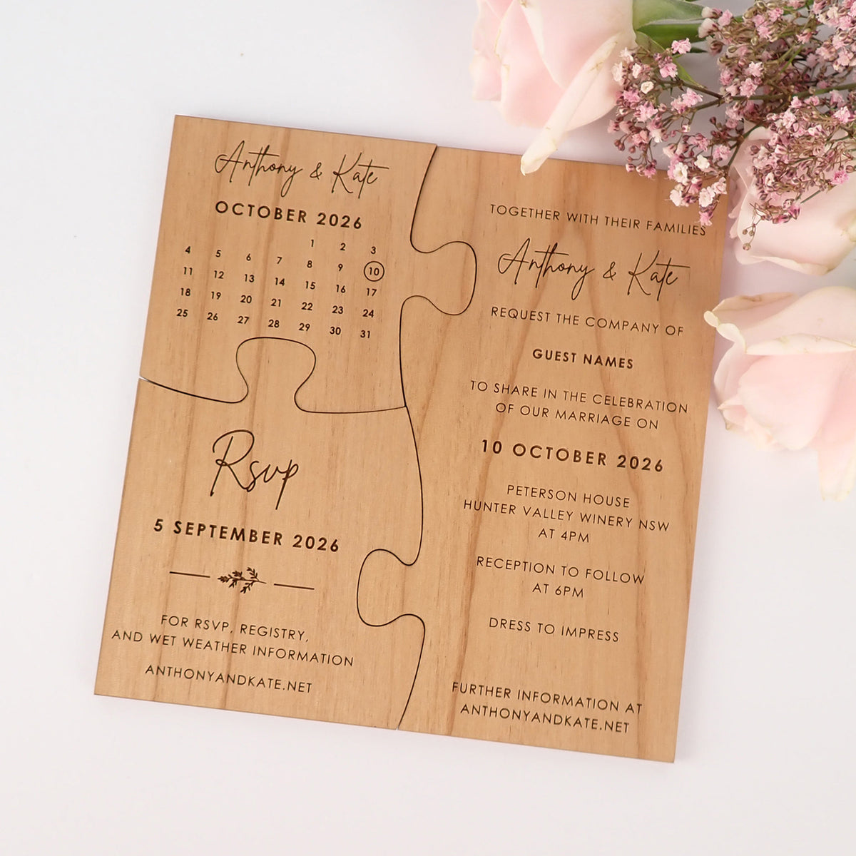 Deals Save The Date Wood Invites