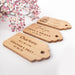 Engraved Wooden Wedding Gift Tag Personalised Favours
