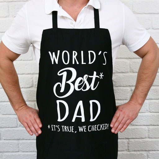 Printed Father's Day World's Best Dad Apron