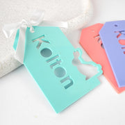 Laser Cut Name Easter Bunny Acrylic Gift Tag