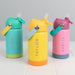 Personalised 360ml kids’ reusable water bottle with flip top straw