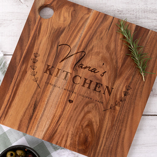 Custom engraved cheese board for mum, grandma, aunty or step mum