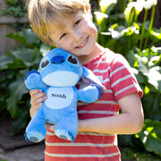 Soft and cuddly personalised Stitch toy with custom name