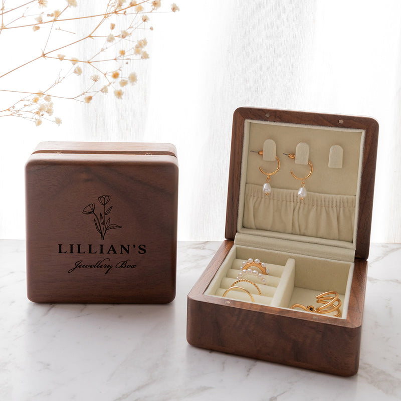 Engraved keepsake jewellery box – ideal gift for Mother’s Day or birthdays