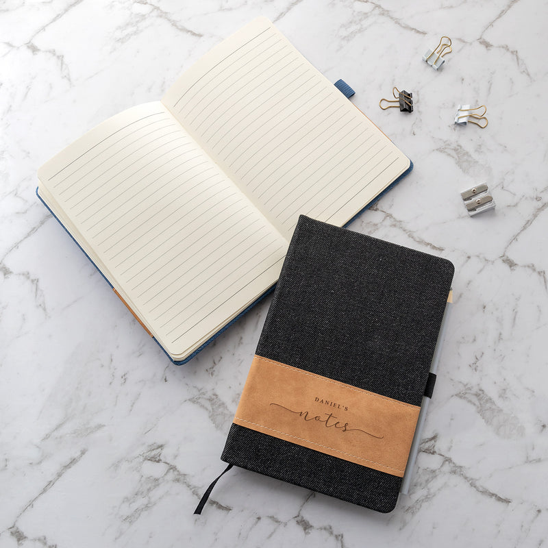 Engraved notebook gift for friends, family or colleagues