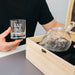 Custom engraved Father’s Day gift box with skull whiskey stones