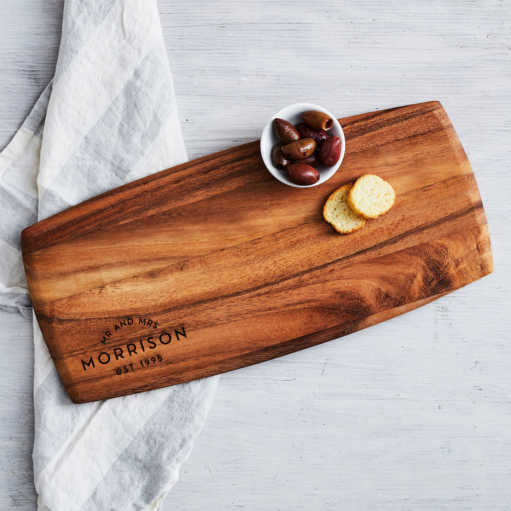 Couples Personalized Wedding Gift Cutting Board, Beautiful Anniversary - Gåva Shop