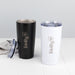 Personalised 590ml stainless steel travel mug with double wall insulation and logo