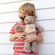 40cm reindeer with velvet antlers and a huggable design, made for Christmas cuddles.