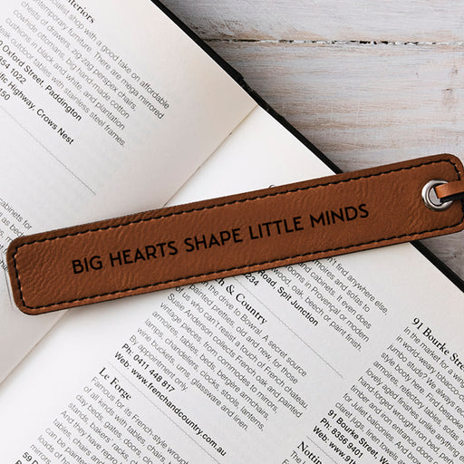 Teacher gift engraved bookmark with heartfelt quote