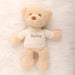 Soft plush teddy bear keepsake for babies and kids