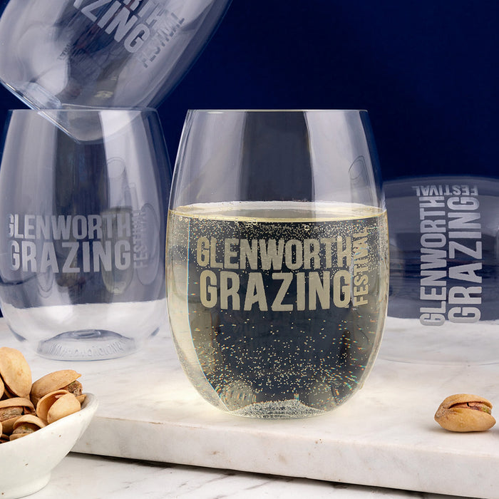Corporate promotional Tritan™ stemless wine drinkware gift