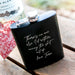 Engraved black 7oz hip flask Valentine’s Day gift for him