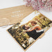A heart felt personalised messaged and printed wedding photo that is an ideal keepsake for anniversaries.