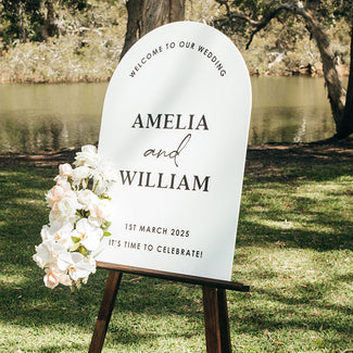 Printed Wedding Welcome Sign 