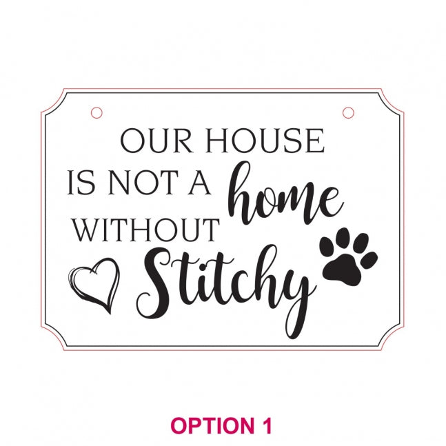 Engraved Wooden Pet Sign for your Home