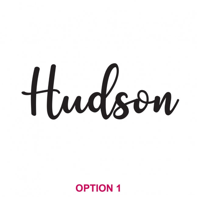 Laser Cut Bamboo Nursery Name Plaque