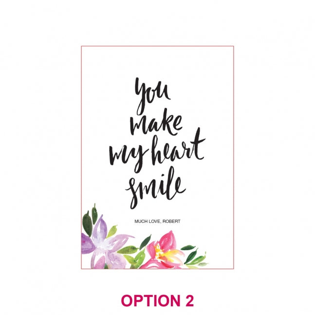 Valentine's Day Printed Acrylic Rectangle Plaque