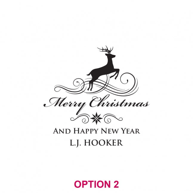 Corporate Christmas Engraved Glass Coasters
