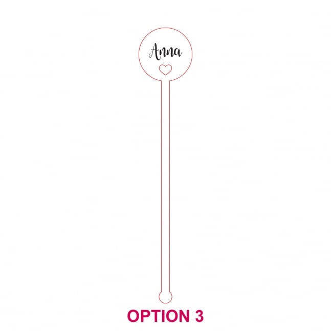 Birthday Laser Cut Acrylic Drink Stirrers