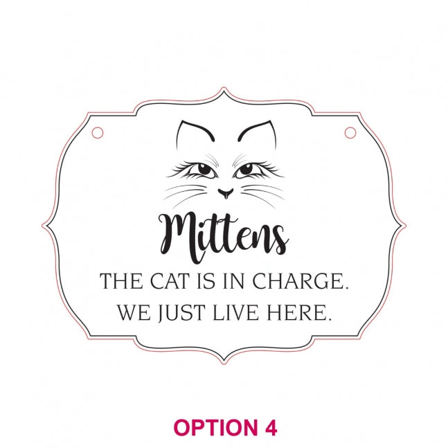 Engraved Wooden Pet Sign for your Home