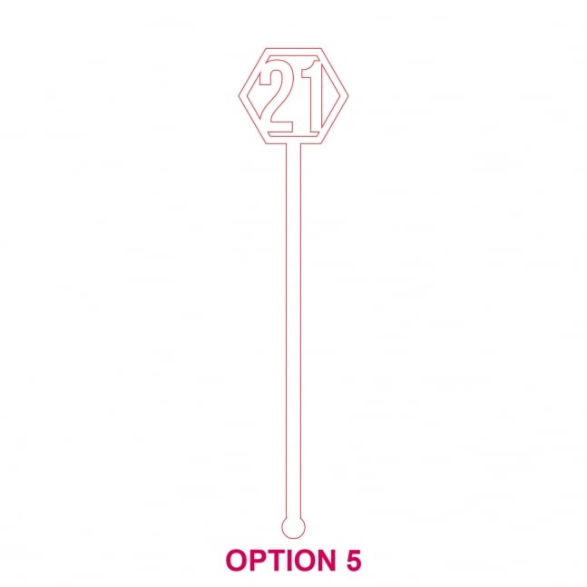 Birthday Laser Cut Acrylic Drink Stirrers