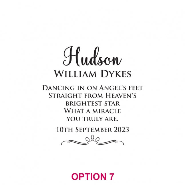 Engraved Christening Glass Coasters