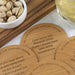 Custom Designed Engraved Set of 4 Father's Day "Bad Jokes" Wooden Coaster Present