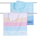 Customised Embroidered Pink and Blue Kids' Hooded Beach Towel