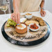 Personalised Engraved Acacia Wood Lazy Susan with Chalkboard Rim Birthday Present