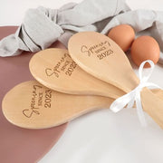 Customised Engraved Name Year Valentine's Wooden Spoon Cooking Kitchen Set