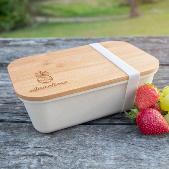 Engraved Bamboo Lid Lunchbox