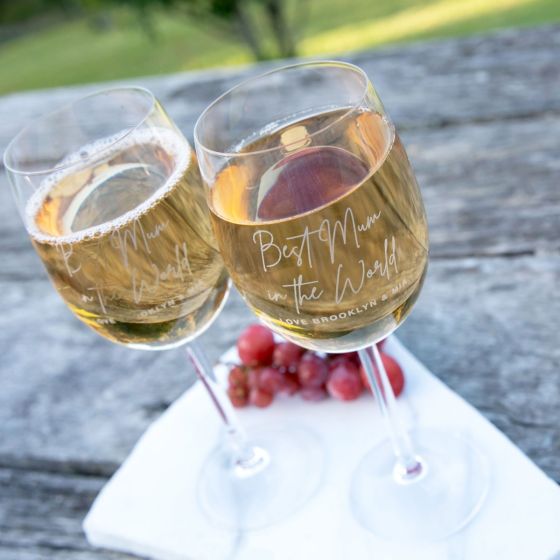 Mother's Day Engraved 360ml Wine Twin Gift Box Set