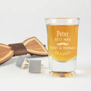 Best Man Wedding Shot Glass