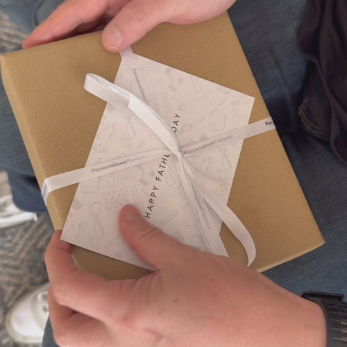 Personalised Father's Day Black Golf Gift Set