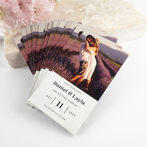 Personalised Full Colour Printed Wedding 'Save the Date' Magnets