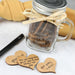 Customised Engraved Father's Day "30 reasons why i love you" Mason Jar filled with Wooden Hearts Present