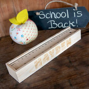 Customisable Engraved Name Kid's Pencil Wooden Colouring Box