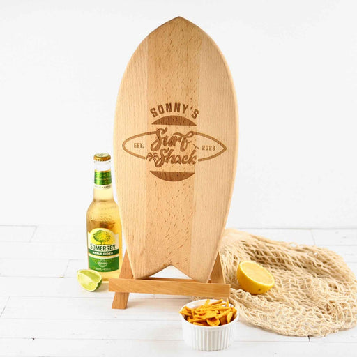 Personalised Engraved Wooden Birthday Surfboard Office Decoration Present