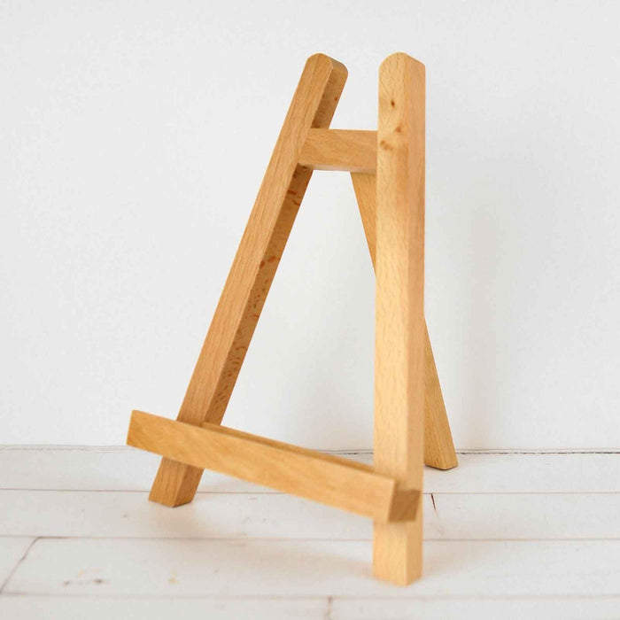 wooden easel for the surfboard guest book