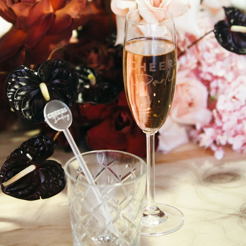 Bridal Shower Laser Cut Acrylic Drink Stirrers